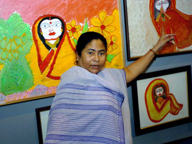 Guess how much Mamata Banerjee's paintings fetched in the US? Guess how much Mamata Banerjee's paintings fetched in the US?