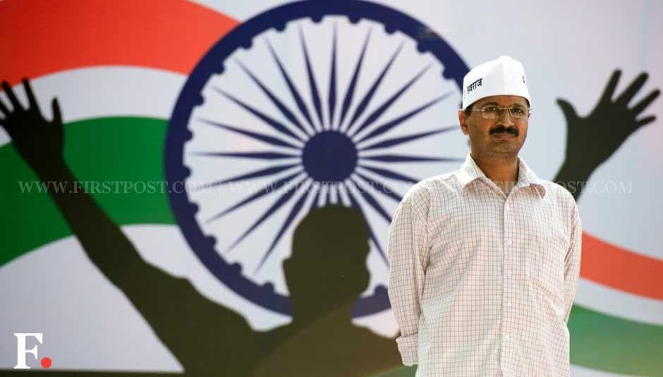 Images Sea Of People And Tricolours At Launch Of Aam Aadmi Party Photos News Firstpost