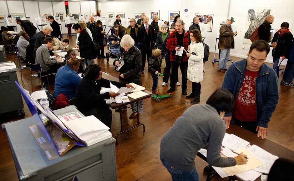 US 2012 Election Images: Long, long lines for voting &hellip;