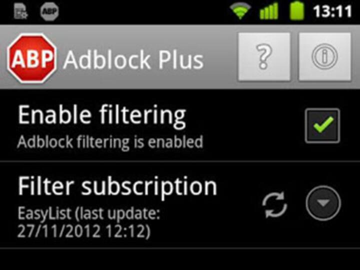 Adblock Plus app now also available for Android devices