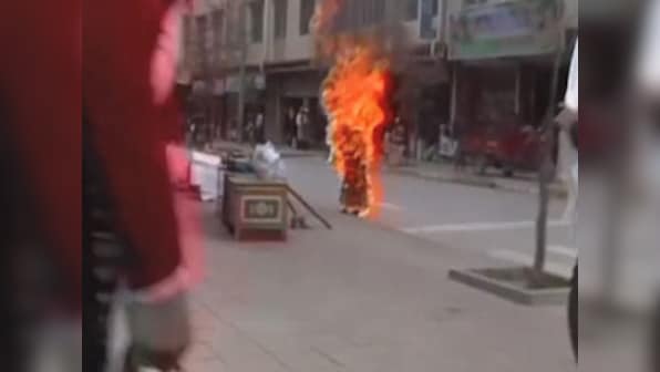 Tibetan student immolates self after shouting 'freedom' in Varanasi, injured critically