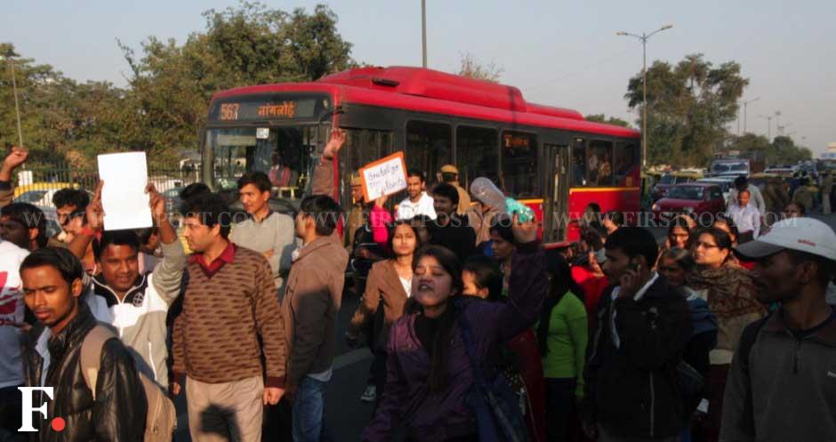 Delhi witnessed a series of protests at various spots, as angry people gathered on the streets to voice their anger against the brutal gangrape. Naresh Sharma/Firstpost Delhi witnessed a series of protests at various spots, as angry people gathered on the streets to voice their anger against the brutal gangrape. Naresh Sharma/Firstpost