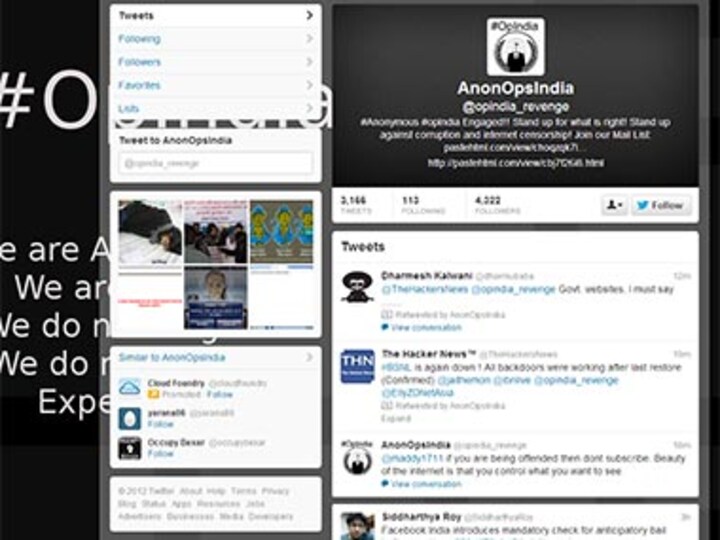 Anonymous hacks BSNL's website 