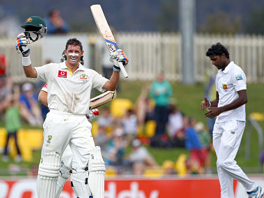 Hussey hundred has Australia on top of Sri Lanka in Hobart Hussey hundred has Australia on top of Sri Lanka in Hobart