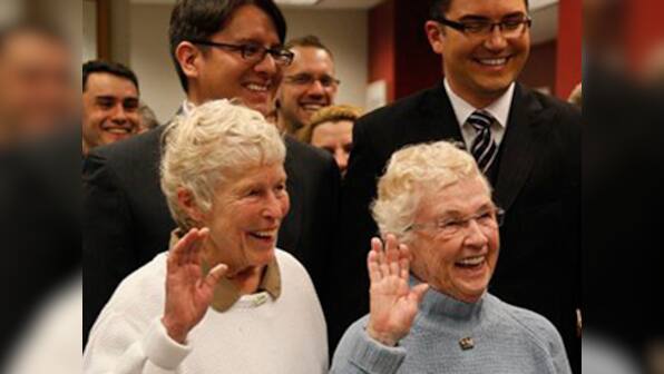 Same-sex couples finally get marriage licenses in Washington