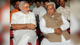 Modi calls on Keshubhai, seeks blessings