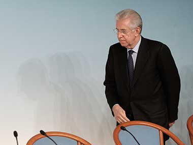Italian PM Monti set to resign; European stocks fall Italian PM Monti set to resign; European stocks fall