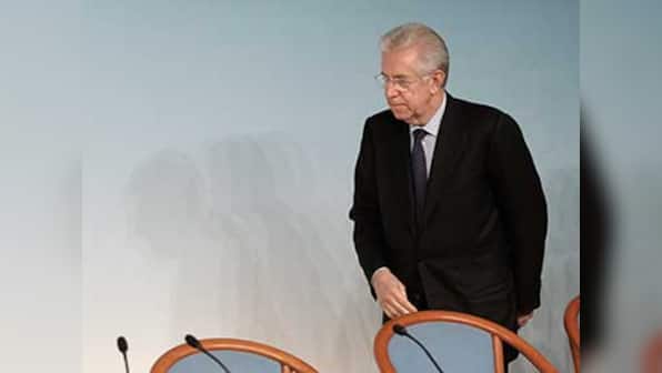Italian PM Monti set to resign; European stocks fall 