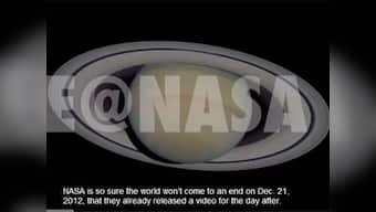 World ending today?According to this NASA video, you're safe 