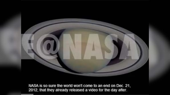 World ending today?According to this NASA video, you're safe 