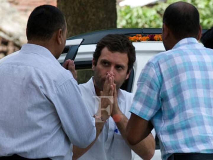 Rahul Gandhi visits Amethi; takes Omar Abdullah along