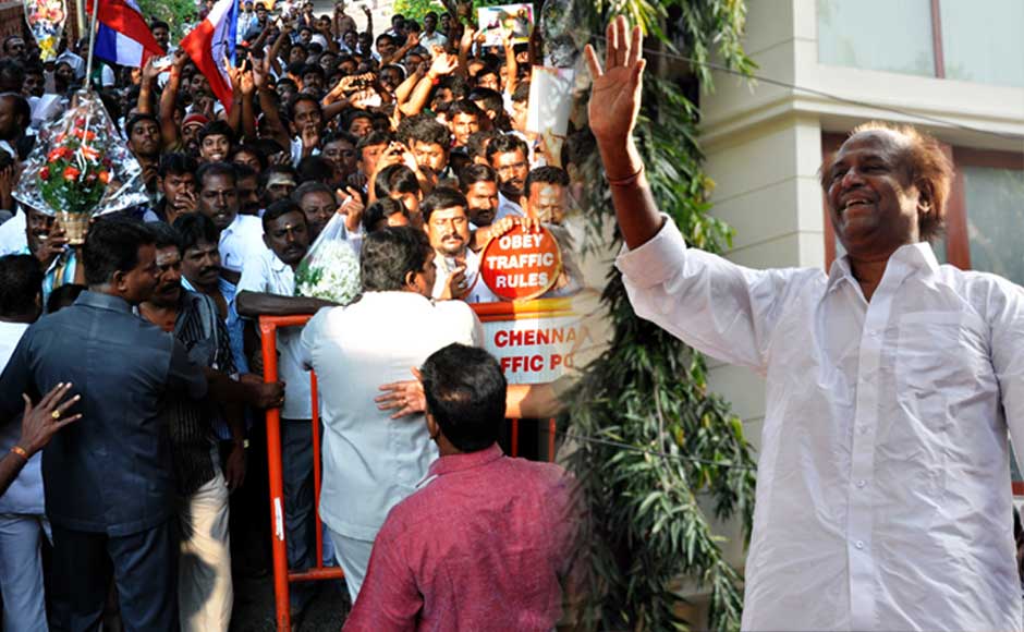 Images: Rajinikanth's fans in Chennai line up to greet superstar as he turns 62 Images: Rajinikanth's fans in Chennai line up to greet superstar as he turns 62