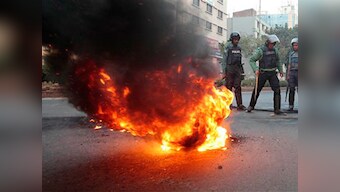 Blasts, clashes mark Bangladesh opposition protest