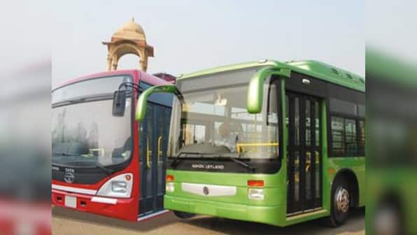 DTC bus runs over school boy: angry residents set it ablaze, vandalise 12 other buses