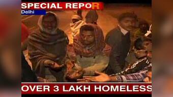 In Delhi's biting cold, the poor shiver and bear it