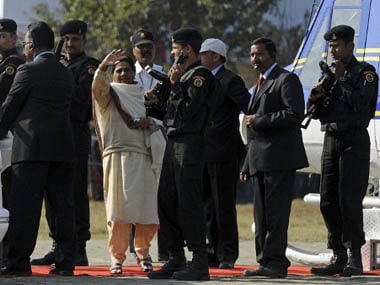 Should leaders like Mayawati be entitled to such high security? AFP