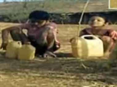 Gujarat polls: Students walk for water in Malangdev Ota