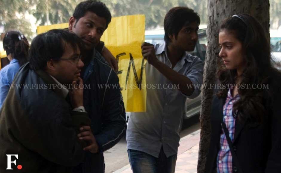 People lit candles and marched towards Parliament Street. Naresh Sharma/Firstpost People lit candles and marched towards Parliament Street. Naresh Sharma/Firstpost