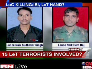 Pakistan's ISI an terror groups could be involved in the recent beheading of the Indian soldiers. IBNLive.