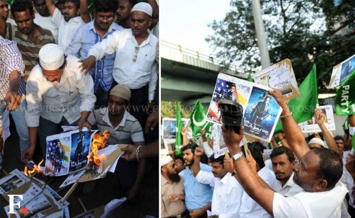 Images: Muslim groups hold protests against Vishwaroopam 