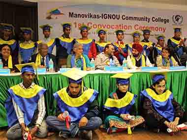 A college for the differently abled, arms them with a certificate, pride A college for the differently abled, arms them with a certificate, pride