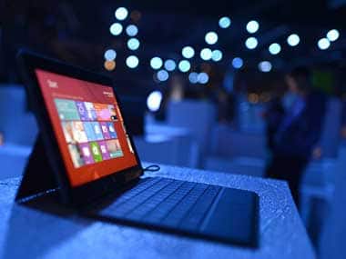 The Surface tablet by Microsoft. AFP 