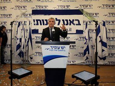 Yair Lapid, the leader of the Yesh Atid party. AP