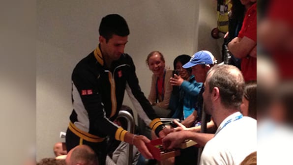 After Australian Open win, Djokovic hands out chocolates to reporters 