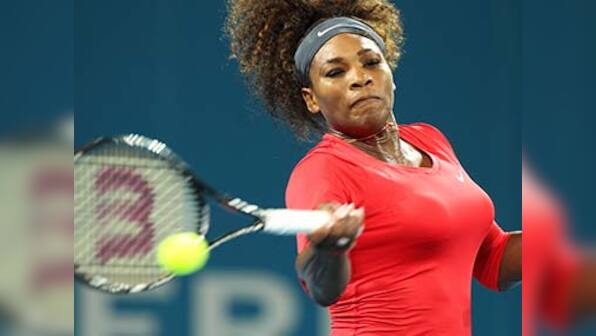 Serena advances at Brisbane; Stosur, Wozniacki crash out 