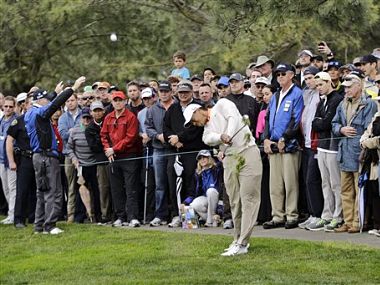 Tiger three back of leaders Choi, Snedeker at Torrey Pines Tiger three back of leaders Choi, Snedeker at Torrey Pines