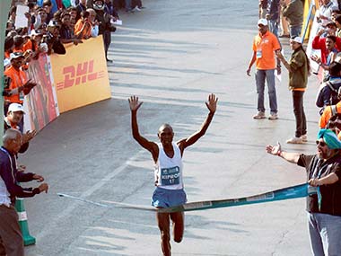 Ugandan Kiprop, Kenyan Valentine break Mumbai Marathon records Ugandan Kiprop, Kenyan Valentine break Mumbai Marathon records