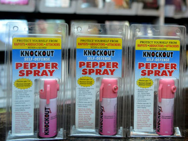 Pepper spray selling like hot cakes in Delhi Pepper spray selling like hot cakes in Delhi