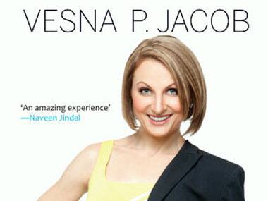Vesna P Jacob on the cover of her book.