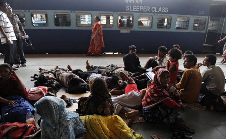 Stranded travellers rest on a platform at the NJP railway station during a strike in Siliguri on 5 July, 2010. An opposition-led strike over fuel price rises disrupted life across the country triggering transport mayhem and sporadic violence in major cities where schools and businesses closed down. AFP Stranded travellers rest on a platform at the NJP railway station during a strike in Siliguri on 5 July, 2010. An opposition-led strike over fuel price rises disrupted life across the country triggering transport mayhem and sporadic violence in major cities where schools and businesses closed down. AFP