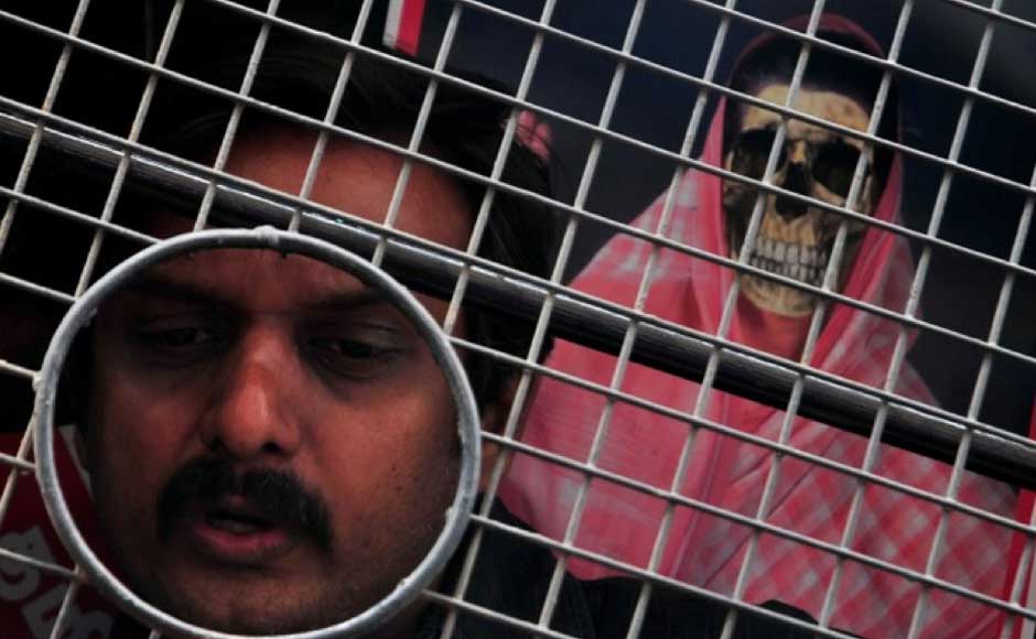 A protester at the rally in Chennai on Saturday. Firstpost A protester at the rally in Chennai on Saturday. Firstpost