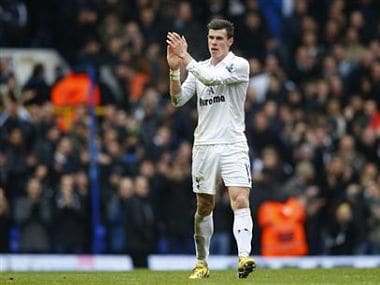 Gareth Bale of Tottenham Hotspur thanks the supporters after his side beat Newcastle United 2-1. Reuters