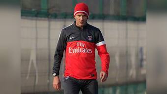 Beckham trains with new club PSG for the first time