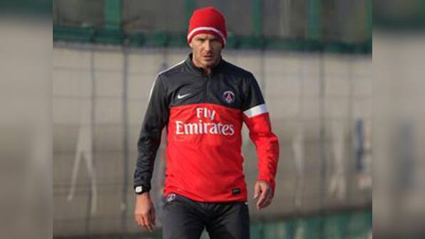 Beckham trains with new club PSG for the first time