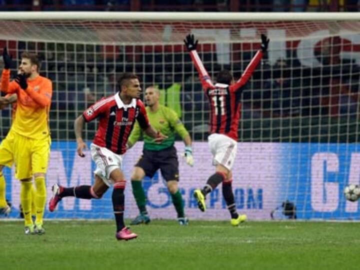 Champions League: Barcelona shocked as Milan win 2-0