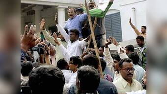 Under Union Minister's watch, Cong workers attack DM's office in Bengal 