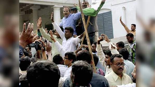 Under Union Minister's watch, Cong workers attack DM's office in Bengal 