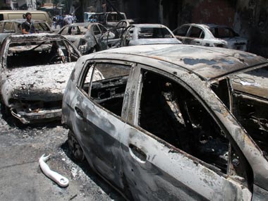 Bomb hits central Damascus near ruling party building Bomb hits central Damascus near ruling party building