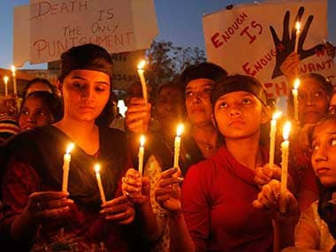 Protests against Delhi gangrape. AP