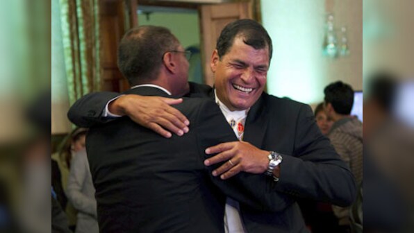 Ecuador election: President Rafael Correa cruises to re-election victory
