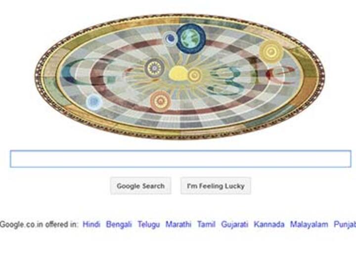 Google doodle celebrates 540th birthday of Nicolaus Copernicus