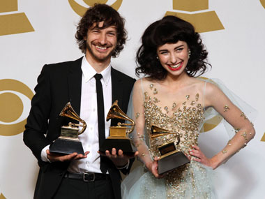 Gotye, Kimbra win record of the year award at Grammys Gotye, Kimbra win record of the year award at Grammys
