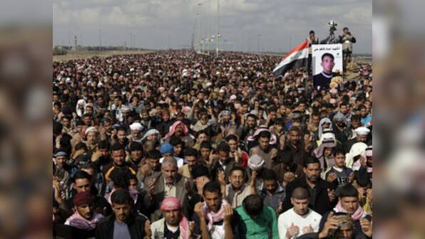 Thousands of Sunnis gather across Iraq to protest against Shiite govt