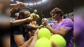 The smile is back. Rafael Nadal wins first title since return
