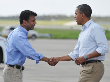 Jindal, Haley lead charge against Obama over spending cuts Jindal, Haley lead charge against Obama over spending cuts