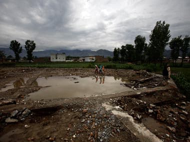 A file photo of the location where Osama bin Laden’s house once stood. AP